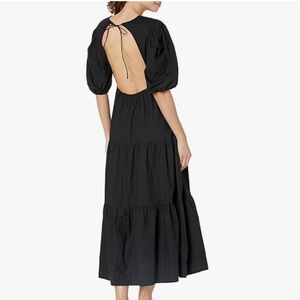 NIA open back maxi dress